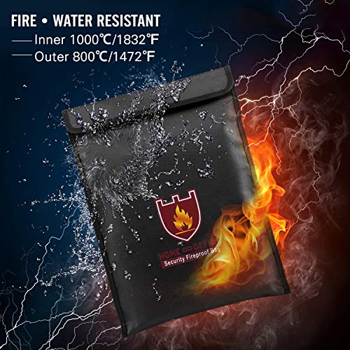 Moko Fireproof Money and Document Bag, 15 x 11 Inch - Image 5
