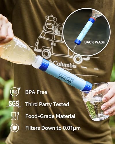8L Camping Water Filtration System, Protable Gravity Water - Image 5