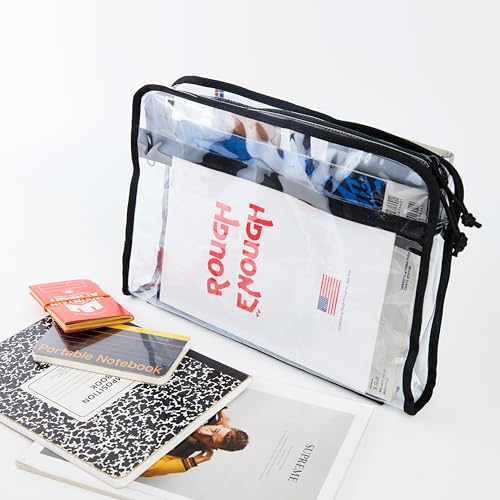 Rough Enough Clear Plastic File Folder, A4 Document Bag - Image 7