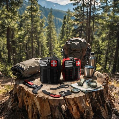 Survival First Aid Kit, 190 Pcs Survival Gear and Medical - Image 6