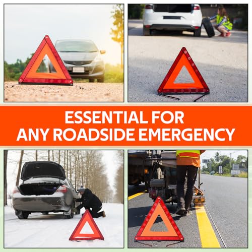 MYFULLY 2-Pack Emergency Warning Triangle with Reflective Safety - Image 7