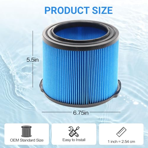 Replacement for VF3500 Ridgid Shop Vac Filters 4 Gallon, 3-Layer - Image 3
