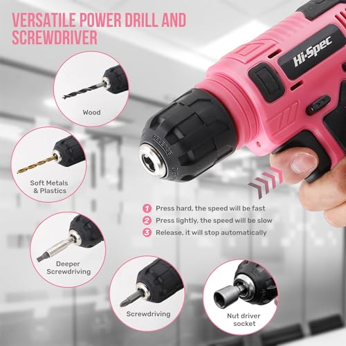 Hi-Spec Tool Set with 8V Drill Set Home DIY Repair & | Hand Tools - Image 3