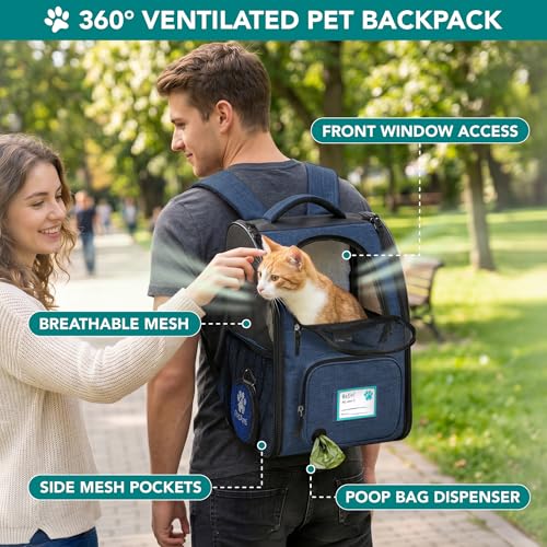 PetAmi Expandable Dog Cat Backpack Carrier, Airline Approved - Image 6