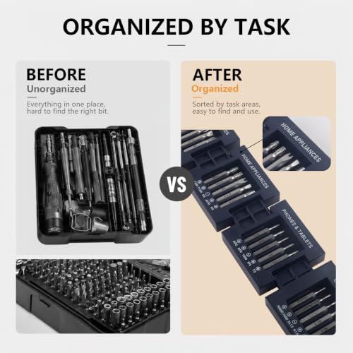 55-in-1 Magnetic Tool Cube Kit, Precision Screwdriver Set - Image 6