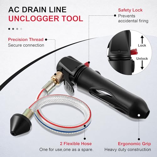 AC Drain Line Cleaner with 2 Flexible Hose (No Cartridges - Image 6
