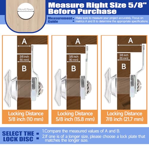 Camper Storage Door Latch, Thumb Operated Offset Cam Locks - Image 4
