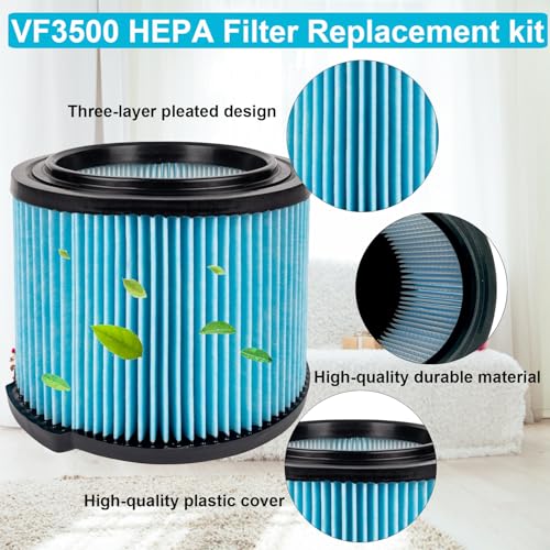 VF3500 HEPA Filter Replacement for Ridgid Shop Vacuum - Image 7