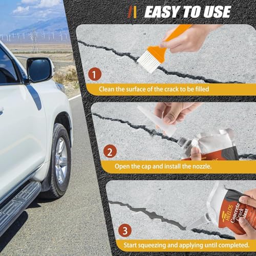 Concrete Crack Filler and Sealant,3Pack Quick Drying | Home Repair - Image 7