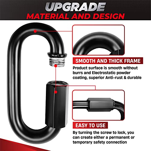 2PCS 4.2” Steel Chain Quick Links, 2500 LBS Heavy-Duty - Image 6