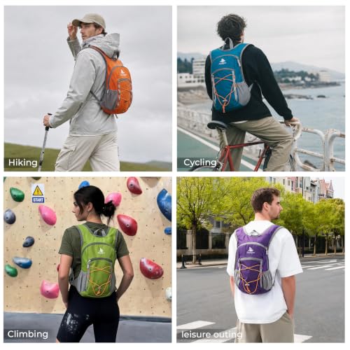 14L Small Hiking Backpack, Packable Travel Daypack for Men Women - Image 4