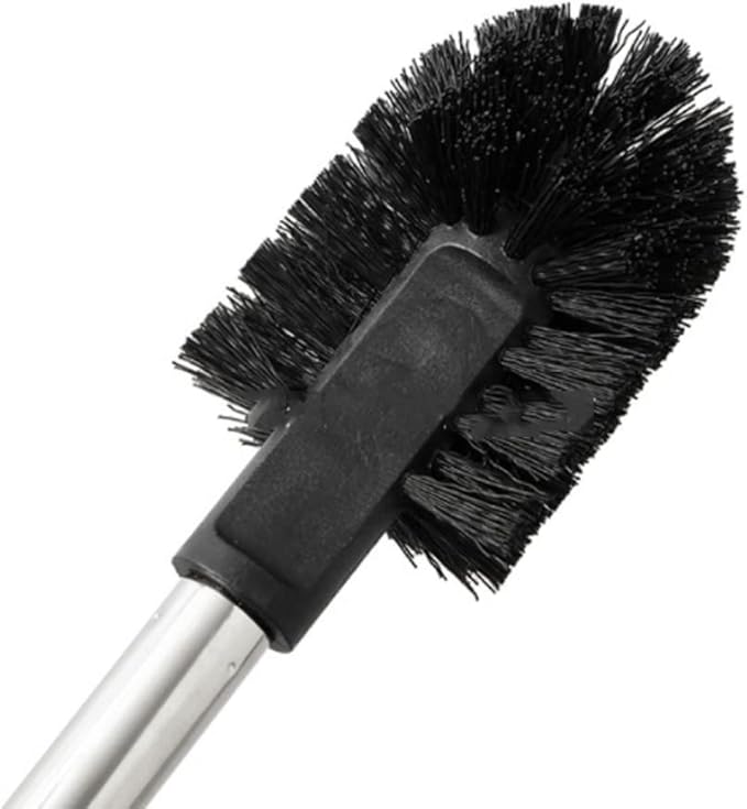 Soft Wall-Mounted Toilet Brush Minimalist Toilet Brush and Holder Toilet Brush Set with Stainless Steel Handle Toilet Brush Reusable