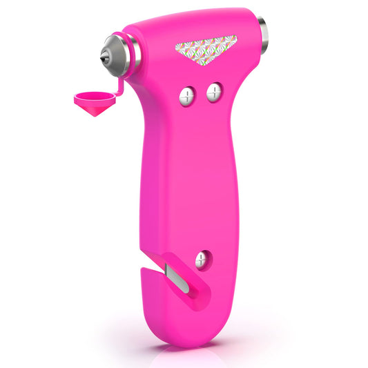 THINKWORK 3-in-1 Pink Car Safety Hammer Gift for Women, Family - Image 1