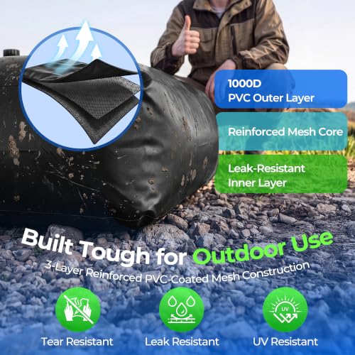 87 Gallon/330L Water Bladder Tank - Portable Collapsible - Image 6