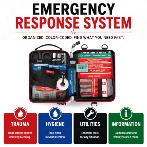 SURVIVAL 42-Piece Emergency Response First Aid Kit, Compact - Image 3