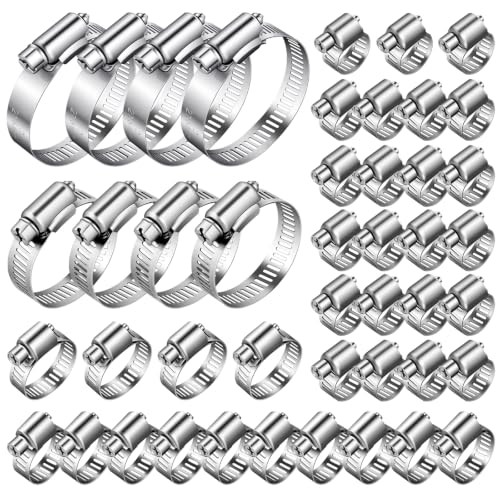 45PCS Stainless Steel Hose Clamps, 1/4 to 2 in (6-51mm) | Hand Tools - Image 2