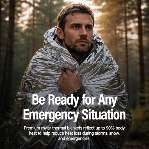 Ever Ready First Aid Mylar Rescue Blanket, Large Silver Thermal - Image 4