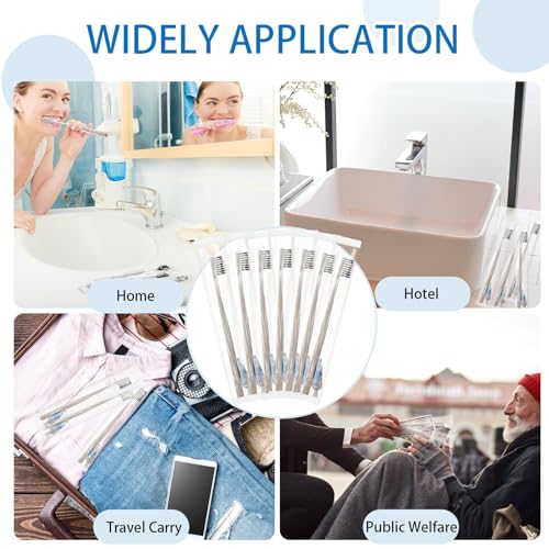 Uiifan 100 Sets Disposable Toothbrush with Toothpaste - Image 6