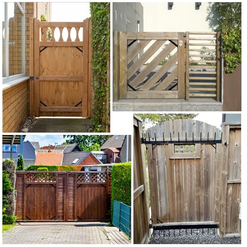 Gate Hardware Kit for Wood Fence, Corner Brace Bracket - Image 8