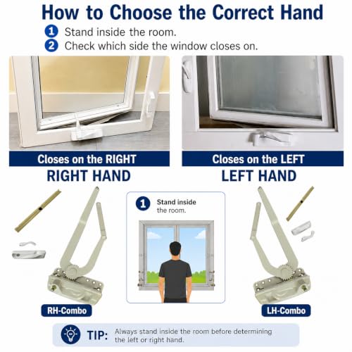 Dual Arm Casement Window Crank Operator Replacement Kit – - Image 6