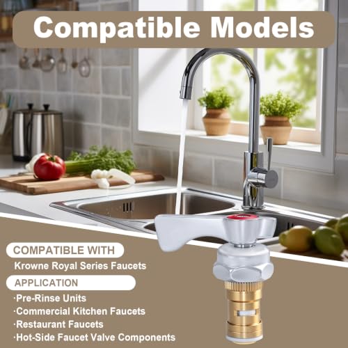 21-309L Valve & Handle Repair Kit Compatible with Krowne | Home Repair - Image 4