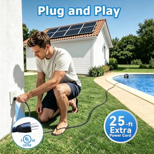 1.5HP Submersible Water Pump 5000 GPH with 25ft Hose Kit & 25ft - Image 5