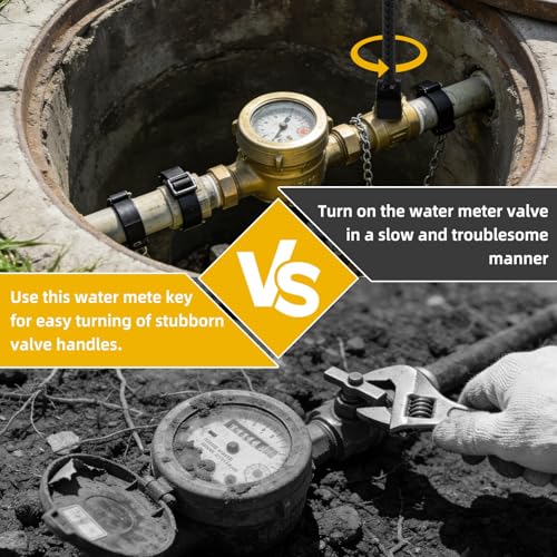 28-Inch Improved Version Water Meter Key, 3/4-inch Opening - Image 7