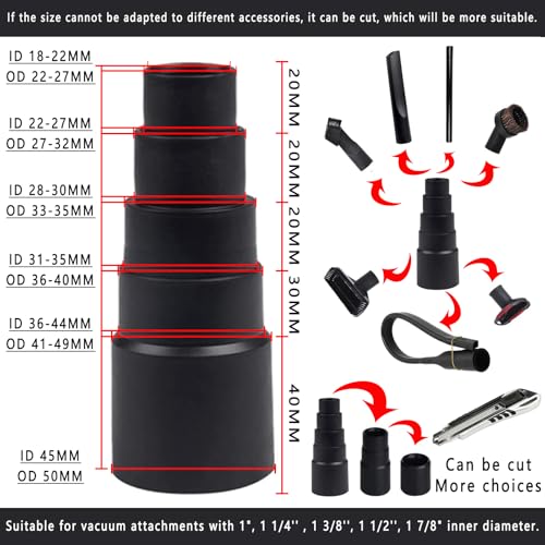 12PCS Universal Vacuum Attachment Kit Wet Dry Plastic - Image 4