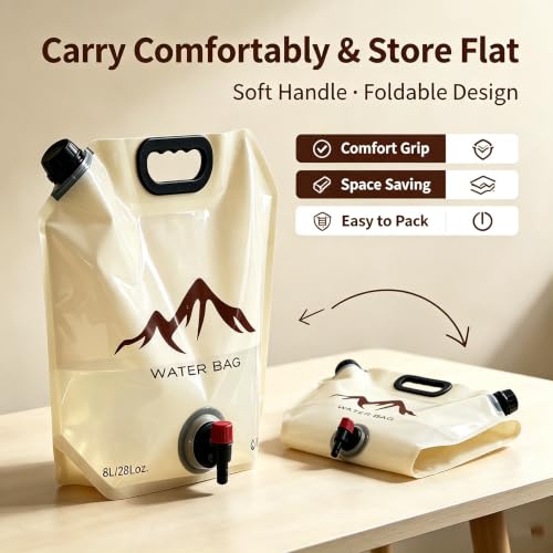 Water Camping Container Water Jug Camping 2.1 Gallon - Image 5