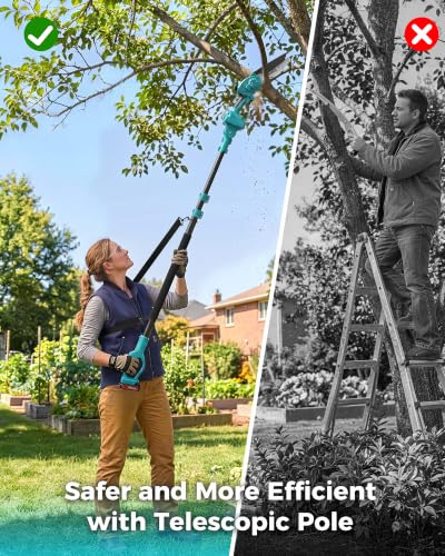 Pole Saws for Tree Trimming, 6" Brushless Mini Chainsaw - Image 7