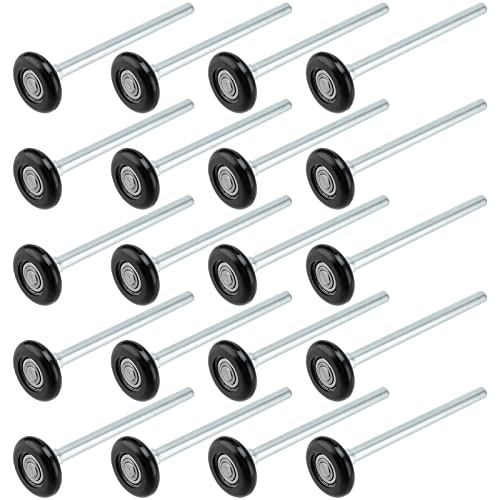 SHEUTSAN 20 Pack 2 Inch Black Nylon Garage Door Rollers, Nylon - Image 2