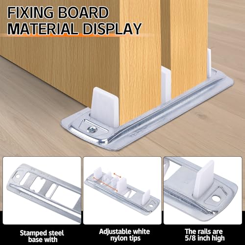 10Pcs Sliding Closet Door Roller Kit, Wardrobe Door Roller - Image 5