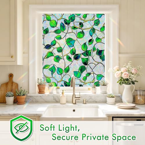 Rainbow Stained Glass Window Privacy Film,Heat Blocking Save - Image 6