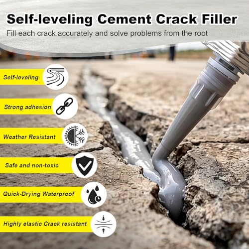 Concrete Crack Filler,Self Leveling Quick-Drying High | Home Repair - Image 3