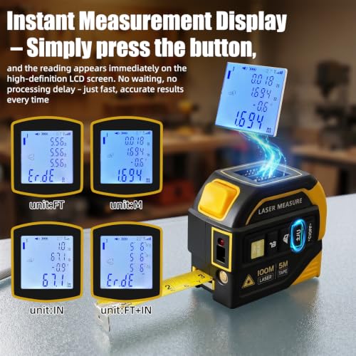 4 in 1 Laser Tape Measure, Digital Measuring Tape - Image 4
