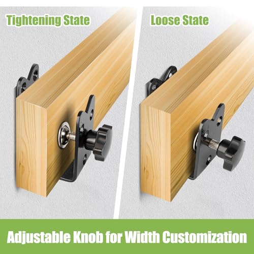 2 Pcs Twist-to-Lock Door Barricade Brackets - Heavy Duty Steel - Image 6
