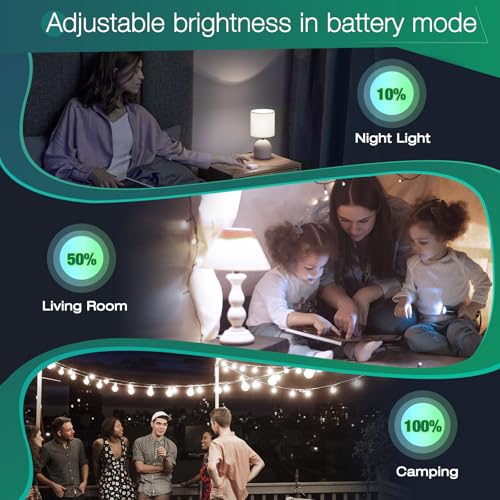 Emergency Rechargeable Light Bulb with Hook,Stay Lights Up - Image 7