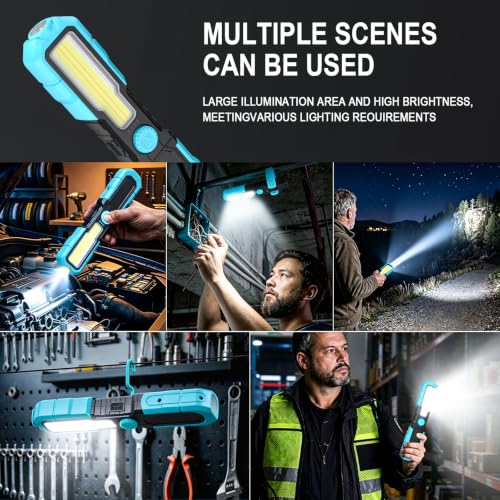 Work Light for Mechanic, 1500LM 3000mAh Rechargeable - Image 3