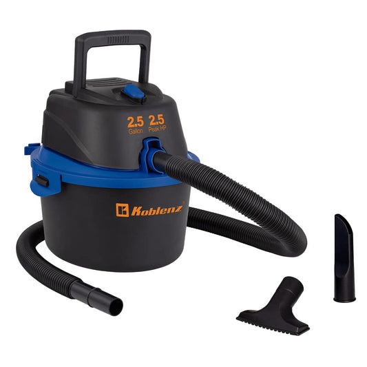 Koblenz 2.5 HP 2.5-Gallon Portable Wet/Dry Vacuum | Travel Essentials - Image 1