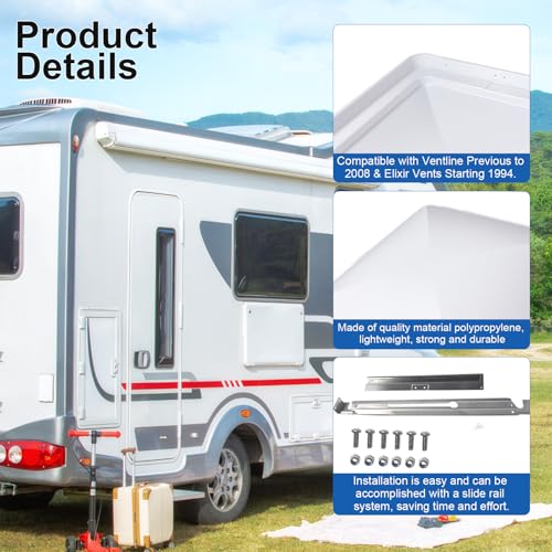 14"x14" RV Roof Vent Cover, 2-Pack - Image 6