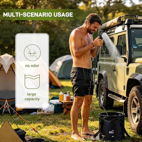 Portable Camping Shower Kit, Outdoor Camp Shower Pump - Image 4