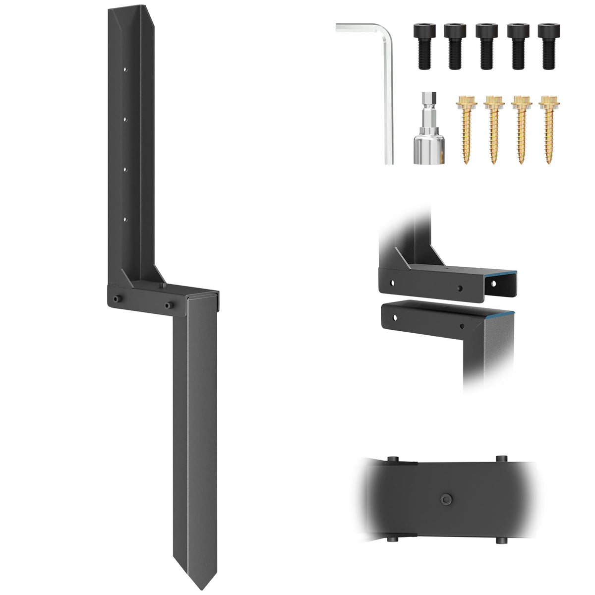 Fence Post Repair Kit 1 Pack, 8mm Double-Layer Post Anchor - Image 1