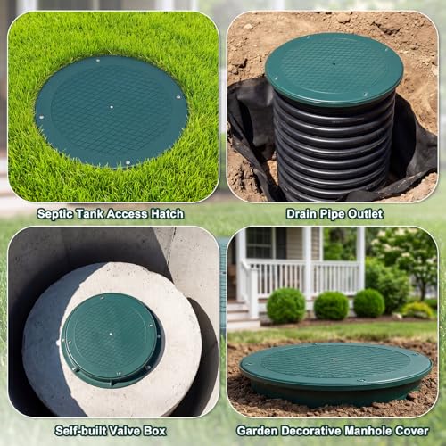 1 Pcs 12'' Heavy Duty Cover Lid for Corrugated Pipe - Image 6