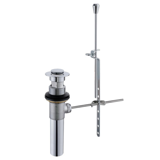 ZM Bathroom Sink Drain Assembly, Brass Pop Up Drain - Image 1