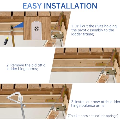 PR315500-RH & PR315500-LH Attic Ladder Hinge Arms - Image 6