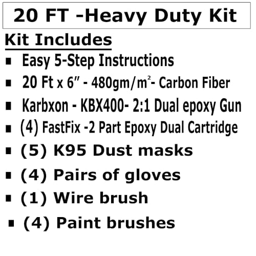 Concrete Crack Repair KIT-Carbon Fiber Concrete | Home Repair - Image 4