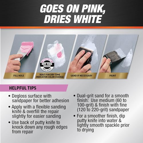 DAP Fast Dry High Strength Spackling with DryDex | Beauty & Personal - Image 6
