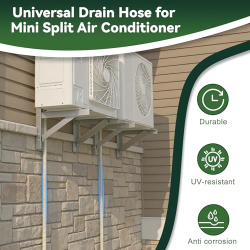 Flehomo 26Ft Universal Mini Split AC Drain Hose, 5/8 ID UV - Image 5