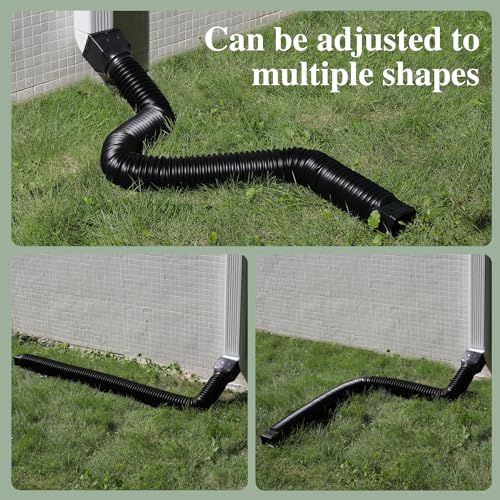 Gutterlix 2 Pack Flexible Gutter Downspout Extensions Extendable - Image 5