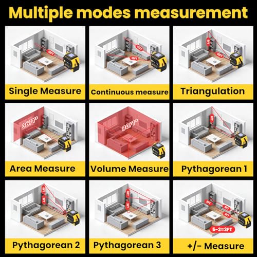 4-in-1 Laser Tape Measure with Crosshairs and Electrical - Image 6